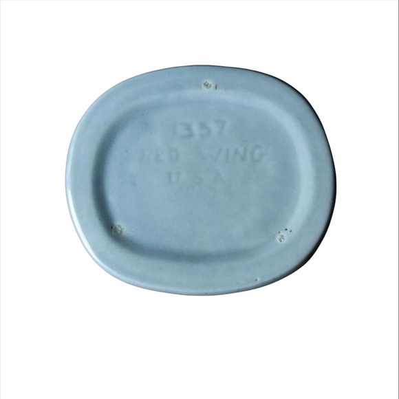 Vtg Mid Century Modern RED WING Acanthus Vase - Picture 5 of 5